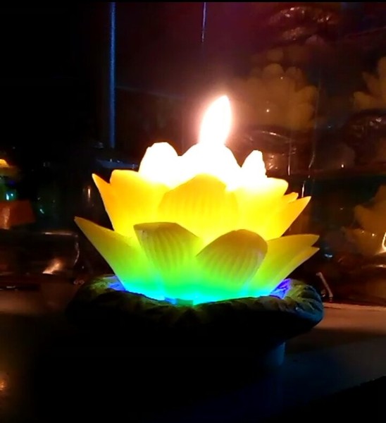 Nến hoa sen - Nến Khai Quang - Cơ Sở Sản Xuất Nến Nghệ Thuật Khai Quang